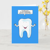 Vielen Dank an Dental Assistant Karte (Gelbe Blume)
