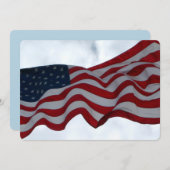 Vielen Dank an die amerikanische Flag Veterans Day Einladung (Vorne/Hinten)