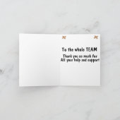 Vielen Dank an die Ärztin Karte (Innenseite)