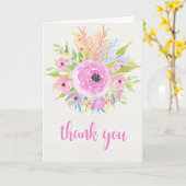 Vielen Dank an die Blume von Watercolor Grußkarte Karte (Gelbe Blume)