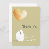 Vielen Dank an die Coronavirus Edition Mitteilungskarte (Vorne/Hinten)