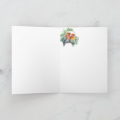 Vielen Dank an die farbenfrohen Papageien Love Bir Karte (Innenseite)