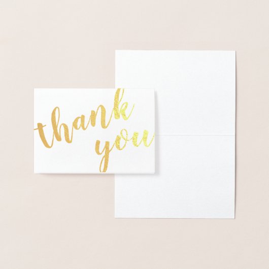 Vielen Dank an die Goldfolie Folienkarte (Anzeige)