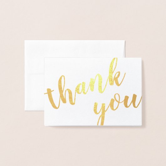 Vielen Dank an die Goldfolie Folienkarte (Vorderseite mit Umschlag)