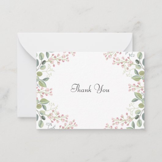 Vielen Dank an die Grüne Linke Mitteilungskarte (Vorderseite)