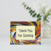 Vielen Dank an die Krawatte-Dye Swirl Wertschätzun Postkarte (Stehend Vorderseite)