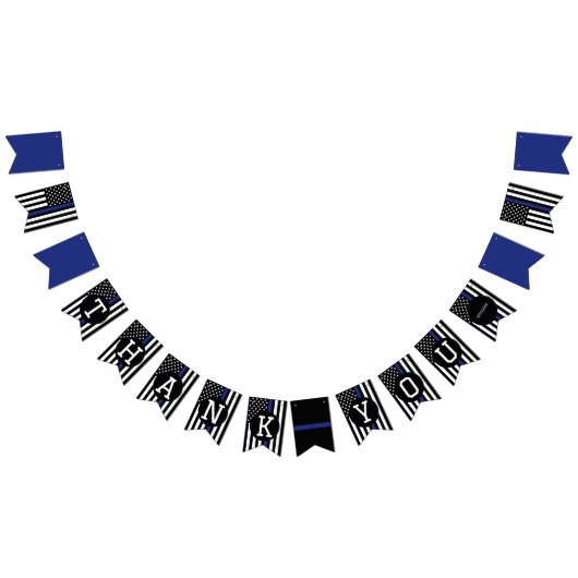 Vielen Dank an die Mitarbeiter der Strafverfolgung Wimpelkette (Alle)