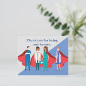 Vielen Dank an die Mitarbeiter des Gesundheitswese Karte (Stehend Vorderseite)