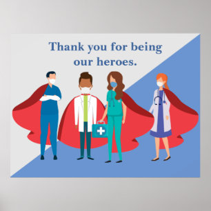 Vielen Dank an die Mitarbeiter des Gesundheitswese Poster
