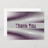 Vielen Dank an die moderne Lila Diagonal Lines Postkarte (Vorne/Hinten)