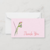 Vielen Dank an die moderne lotus Blume Aquarellkun Mitteilungskarte (Vorderseite)