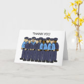 Vielen Dank an die Polizei Karte (Gelbe Blume)