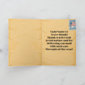 Vielen Dank an die Post - Faltkarte Dankeskarte (Innenseite)