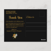 Vielen Dank an die Postkarte (Rückseite)