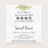 Vielen Dank an die Rustic Watercolor Succulent Wüs (Innenseite Aufgefaltet)