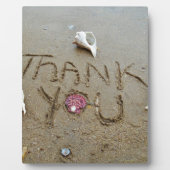 Vielen Dank an die Sandstrände Muscheln & Strand Fotoplatte (Vorderseite)