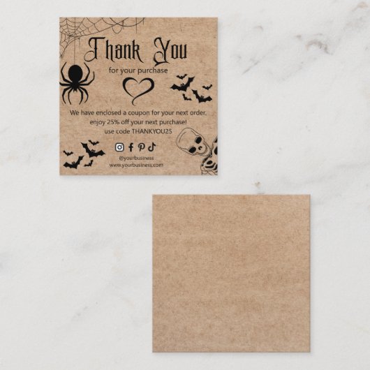 vielen Dank an die sozialen Medien in der Wirtscha Begleitkarte (Vorne/Hinten)