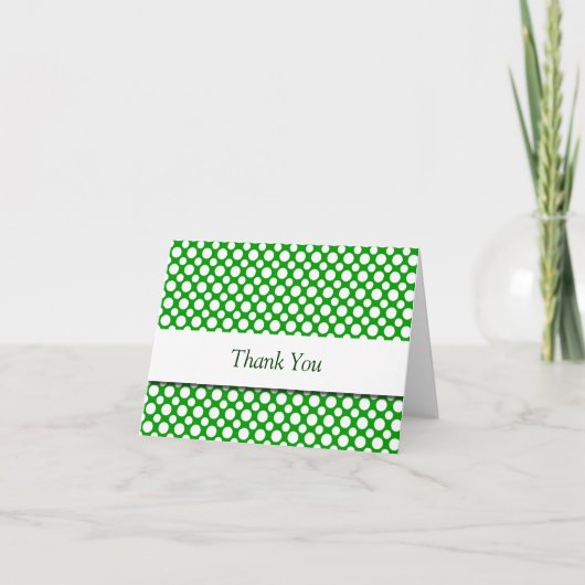 Vielen Dank an die weißen Polka Punkte auf der Gre Dankeskarte (Vorderseite)