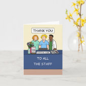 Vielen Dank an die Zuhause-Mitarbeiter von Nursing Karte (Gelbe Blume)