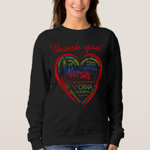 Vielen Dank an Dr. Crna Nurses Health Providers Sweatshirt