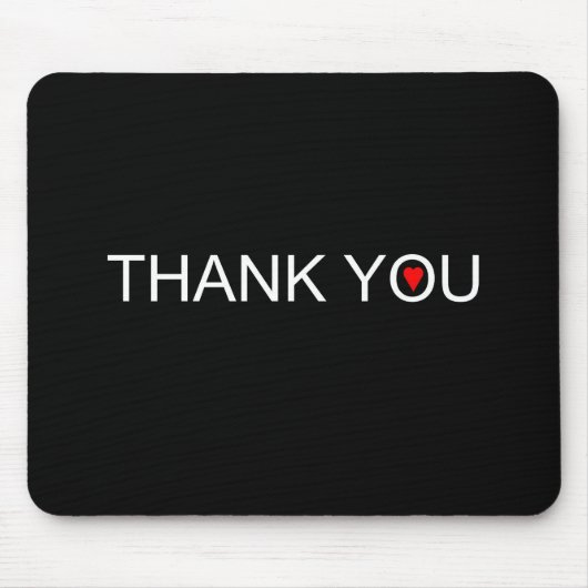 Vielen Dank an ein rotes Herz Mousepad (Vorne)