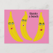 VIELEN DANK AN EINE BUNCH Funny Bananas ORGANE DAN Postkarte (Vorderseite)
