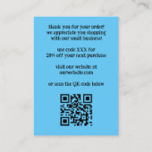 VIELEN DANK AN EINE BUNCH Funny Bananas ORGANE DAN Visitenkarte (Rückseite)