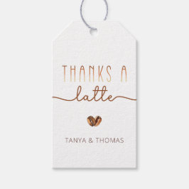 Vielen Dank an eine Tee-Kaffee-Babydusche Geschenkanhänger