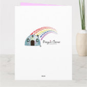 Vielen Dank an eine Yoga Teacher Lotus Blume Big C Dankeskarte (Rückseite)