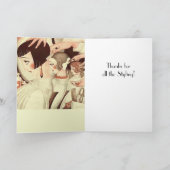 Vielen Dank an einen Friseur Dankeskarte (Innenseite)