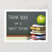 Vielen Dank an einen großen Lehrer Postkarte (Vorderseite)