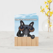 Vielen Dank an einen großen Nachbarn Karte (Gelbe Blume)