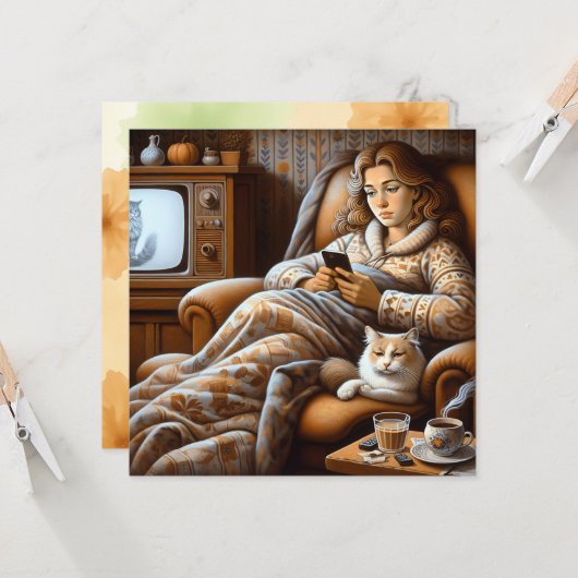 Vielen Dank an einen Online-Freund | Chronisch Ill Karte (Vorderseite/Rückseite Beispiel)