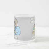 Vielen Dank an einen Schwarzen Weißen Lehrer Mattglastasse (Mittel)