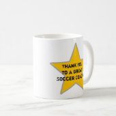 Vielen Dank an einen tollen Fußballtrainer Kaffeetasse (VorderseiteRechts)