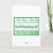 Vielen Dank an einen wunderbaren Lehrer-Empfang Karte (Rückseite)