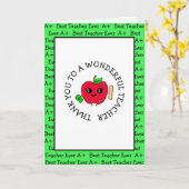 Vielen Dank an einen wunderbaren Lehrer-Empfang Karte (Gelbe Blume)