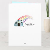 Vielen Dank an einen Yoga-Lehrer Dankeskarte (Rückseite)