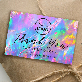 Vielen Dank an Feueropal-Hintergrundekarte Visitenkarte