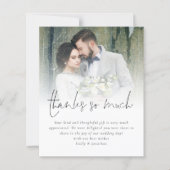 Vielen Dank an Foto Hochzeit. Vielen Dank (Vorderseite)