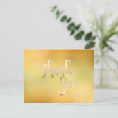 Vielen Dank an Glass Glitzer Clean Postkarte (Stehend Vorderseite)