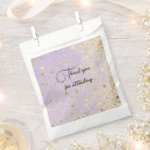 Vielen Dank an Glittery Gold Stars auf Lavender Geschenktütchen (Ausgeschnitten)