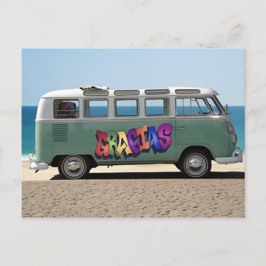 Vielen Dank an Gracias Graffiti auf der Van Postca Postkarte (Vorderseite)