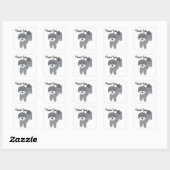Vielen Dank an Gray Poodle #2 Stickers (Blatt)
