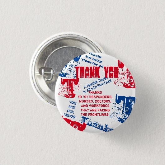 VIELEN DANK AN IHNEN: ÄRZTE, KRANKHEITEN UND ERSTE BUTTON (Vorne & Hinten)