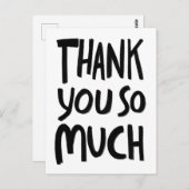 VIELEN DANK AN IHNEN, B&W CUSTOM. POSTKARTE (Vorne/Hinten)