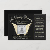 Vielen Dank an Ihre Fotokarte mit Angel Wings (Vorne/Hinten)