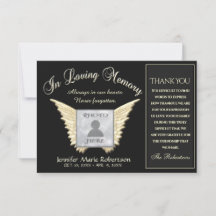 Vielen Dank an Ihre Fotokarte mit Angel Wings