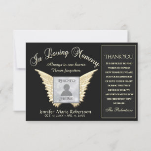 Vielen Dank an Ihre Fotokarte mit Angel Wings