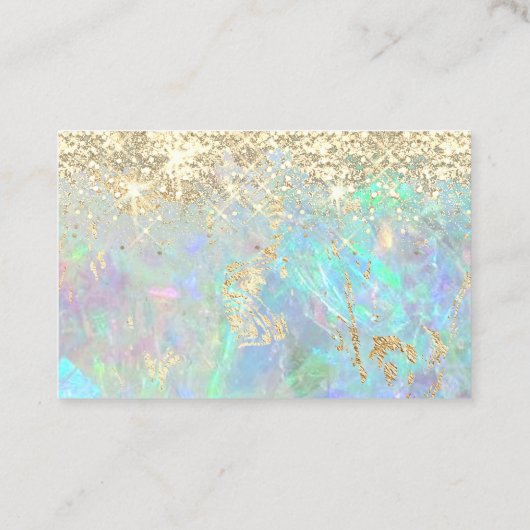 vielen Dank an Imitate Glitzer opal Hintergrund Visitenkarte (Rückseite)